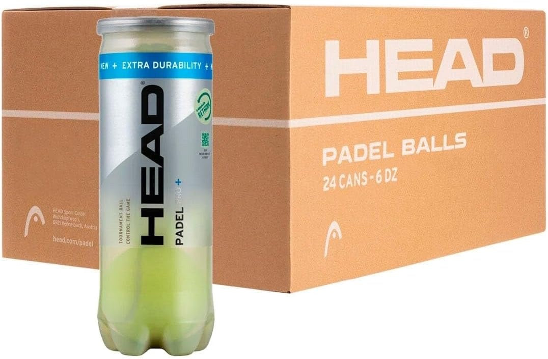 Head Padel Pro + Balls - Box of 24 cans/ 6 Dozen